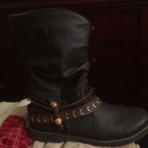 Sugar leather boots